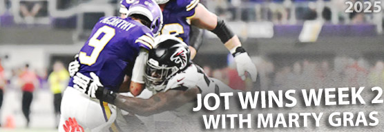 JOT eeks out the week 2 Confidence