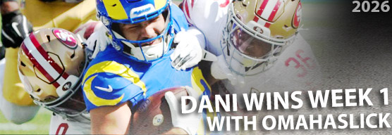 Dani scores the week 1 victory