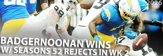 BadgerNoonan slides into the week 2 confidence victory